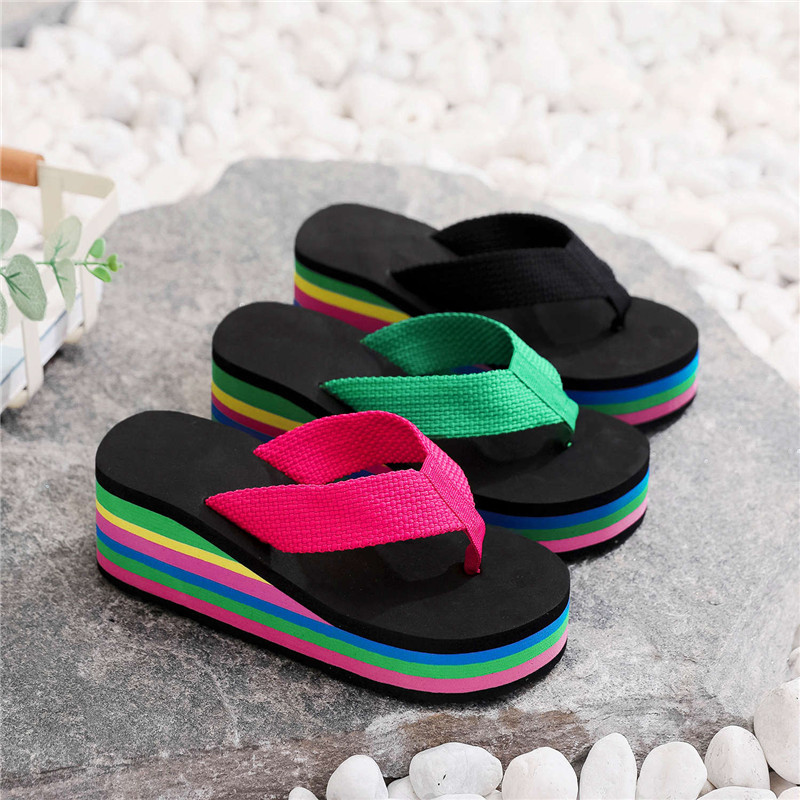 Women Beach Slippers Summer No - Embroidery Garments ulasan dan harga