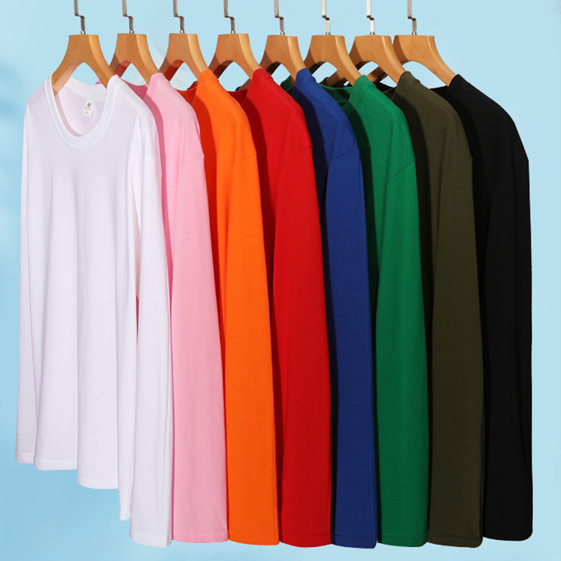Cotton Long Sleeved Round Neck - Embroidery Design Logo ulasan dan harga