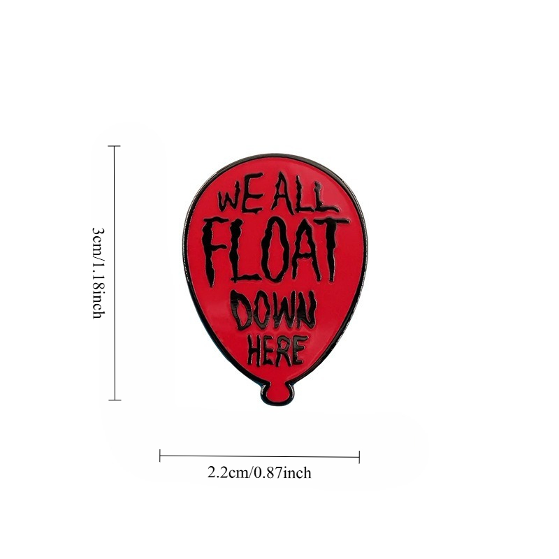 1pc Red Balloon Horror Movie E - Embroidery Bali ulasan dan harga