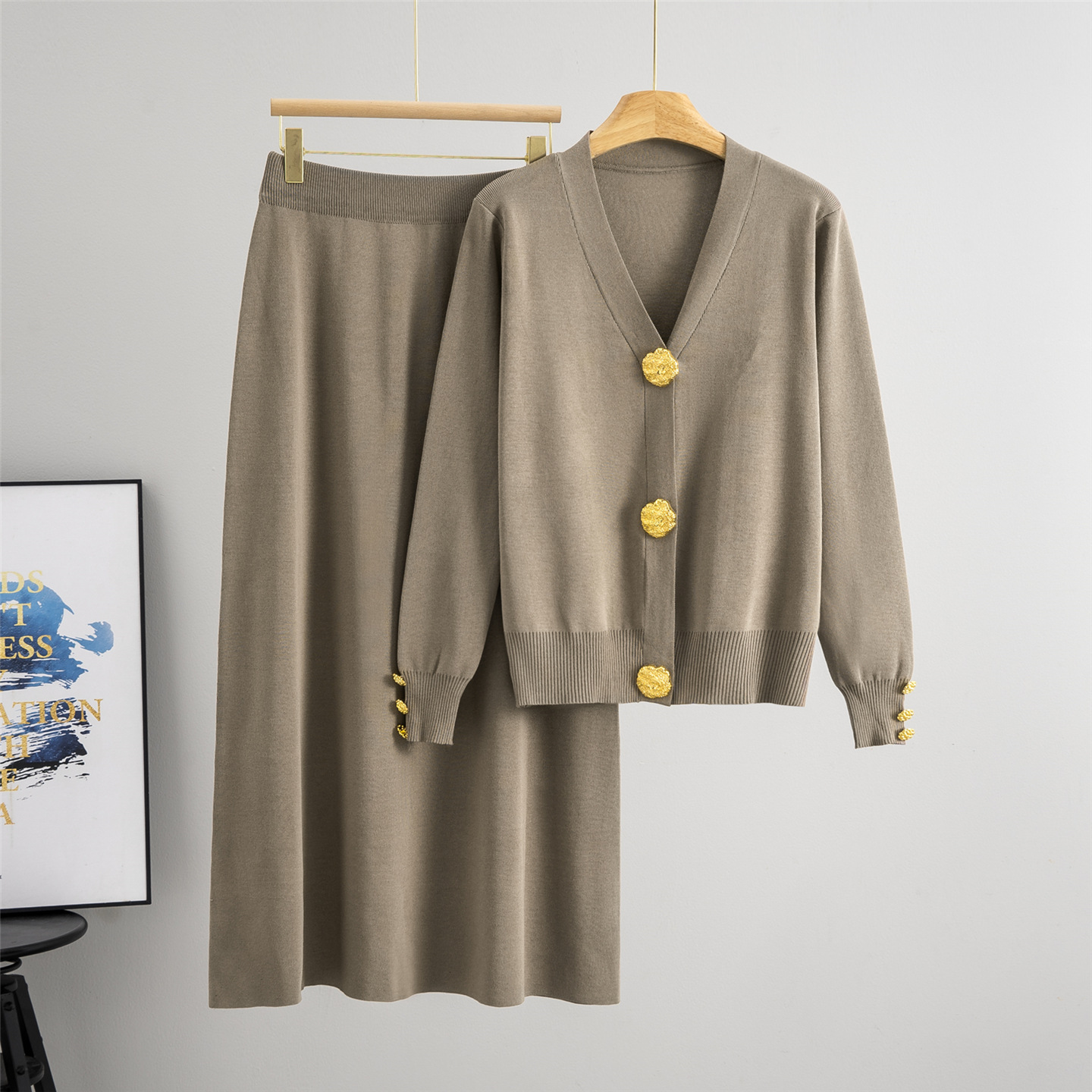Women Knitted Sweater Muslim 2 - Embroidery Online ulasan dan harga