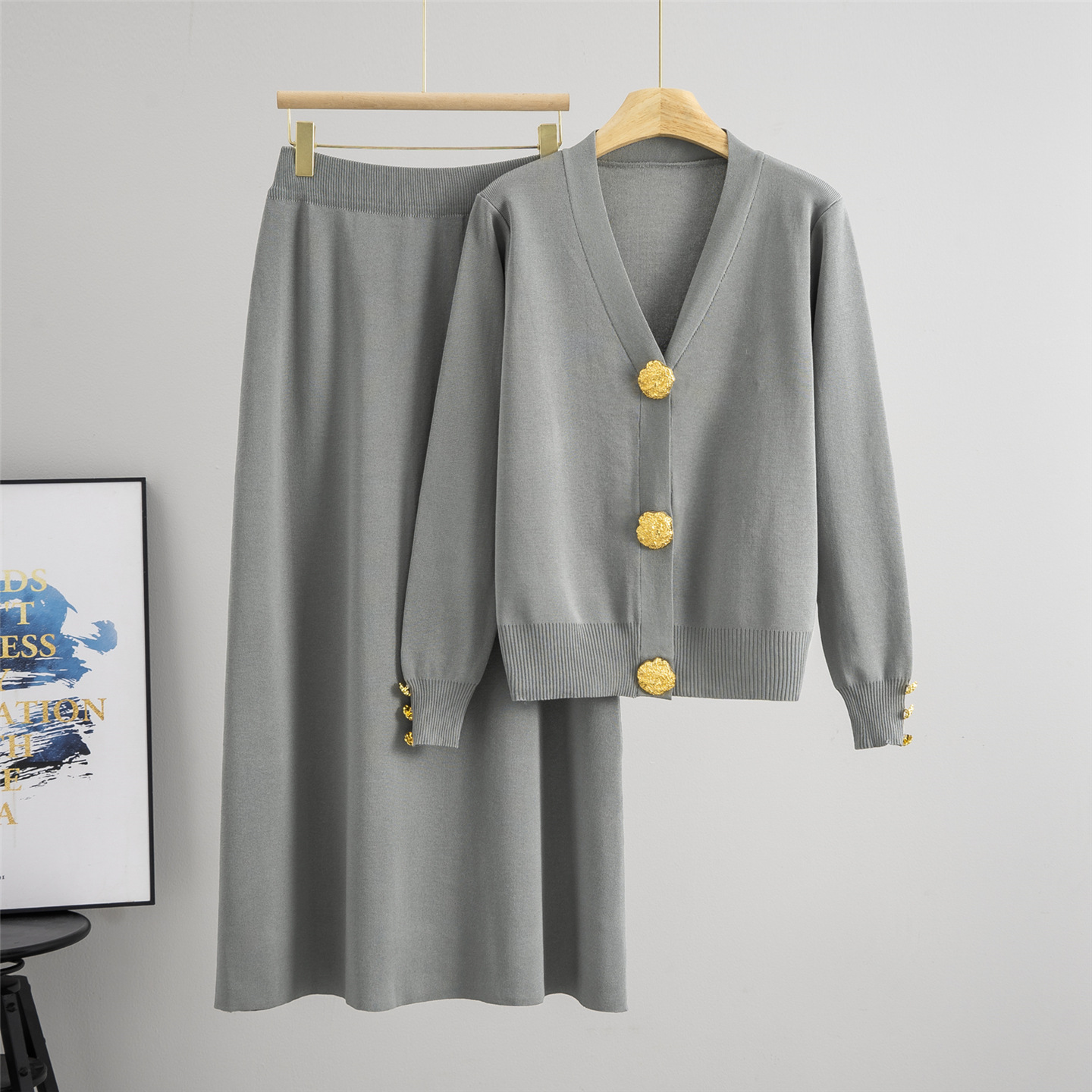 Women Knitted Sweater Muslim 2 - Embroidery Online ulasan dan harga