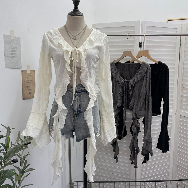 ISAROSE Wasteland Style Cardig - Embroidery Online ulasan dan harga