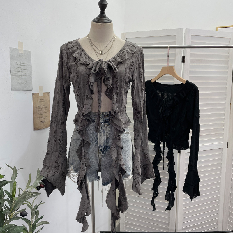 ISAROSE Wasteland Style Cardig - Embroidery Online ulasan dan harga