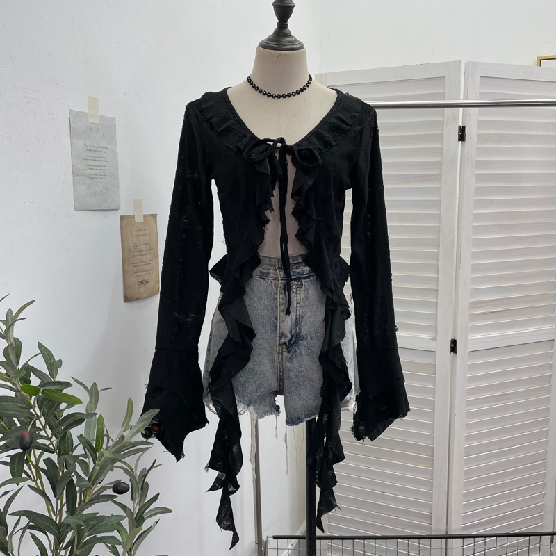 ISAROSE Wasteland Style Cardig - Embroidery Online ulasan dan harga