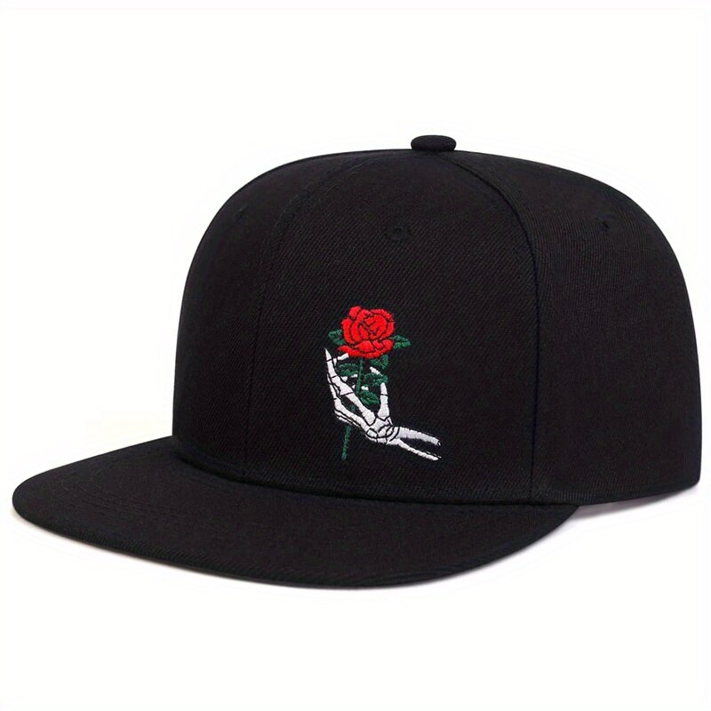 Unisex Skeleton Finger Rose Em - Embroidery Rose ulasan dan harga