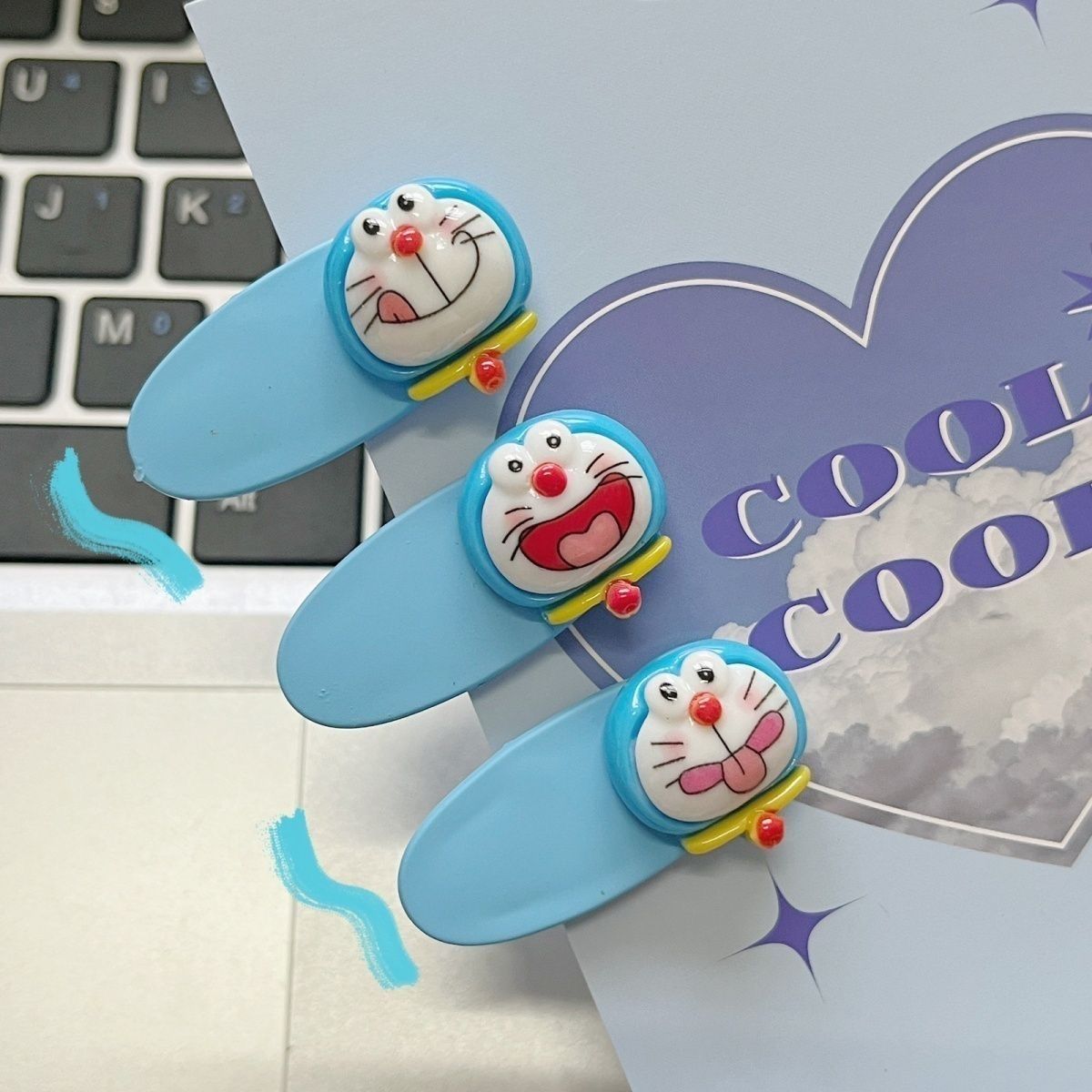 Cute Doraemon Expression Duckb - Embroidery Reddit ulasan dan harga