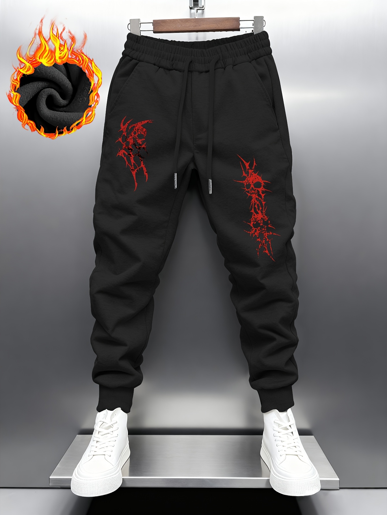 Thick Fleece Lined Black Men's - Embroidery Online ulasan dan harga