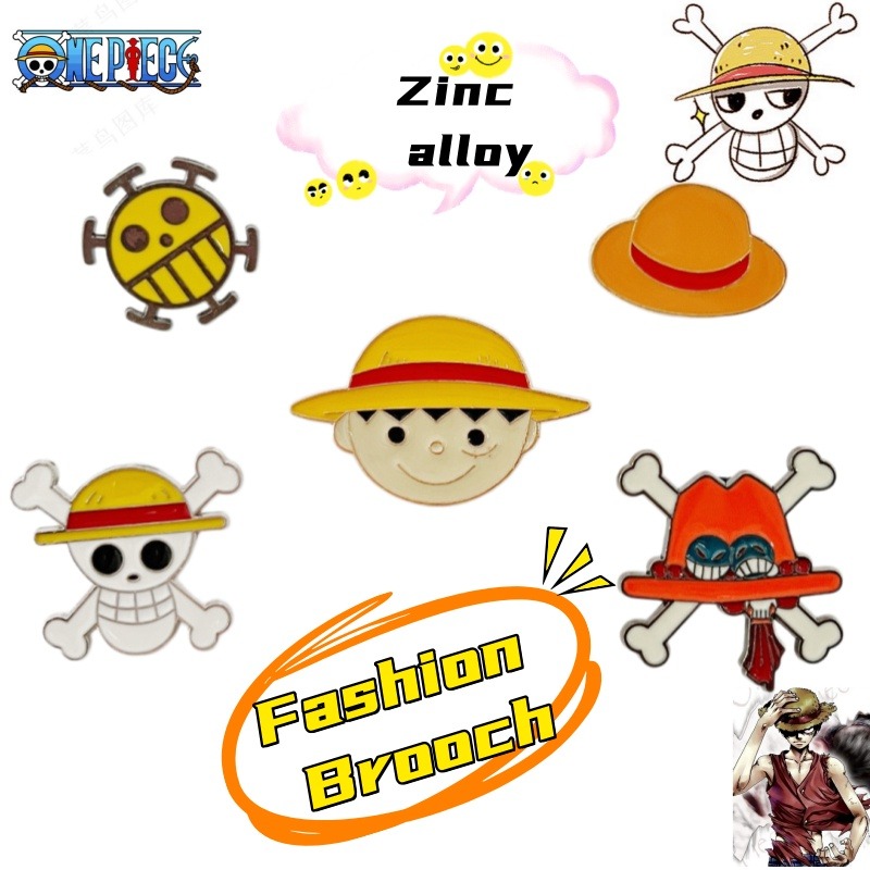 One Piece cartoon pin badge fe - Embroidery Reddit ulasan dan harga