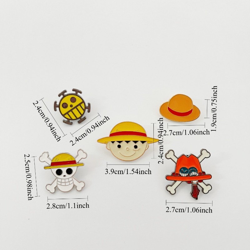 One Piece cartoon pin badge fe - Embroidery Reddit ulasan dan harga